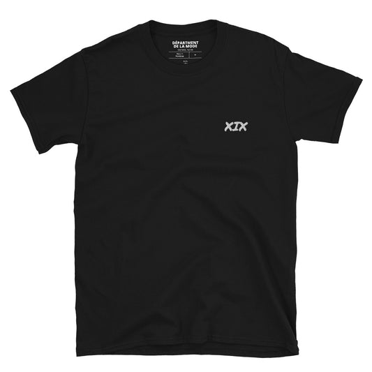 Short-Sleeve Embroidery XIX T-Shirt (3 for $60, cannot be combined with other sale promotions only the 3 PACK)